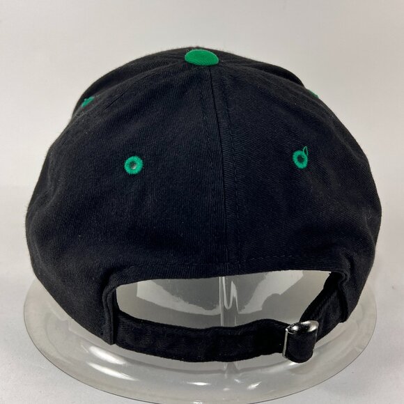 John Deere Strap Back Cap Hat Black Baseball Spell Out Tractor Farming Logo Mens - Picture 4 of 13